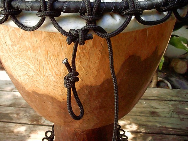 Djembe rope loops and noose
