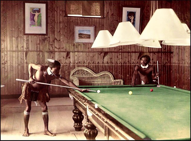 The Zulu Pool Players, 1903