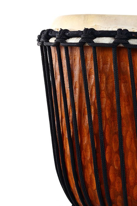 Close up of a djembe
