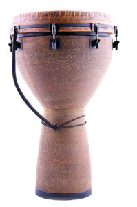 A fiberglass djembe