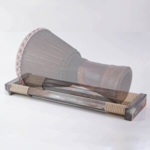 Djembe Holder Brace Stand - Wooden Drum Holder for Horizontal Drum Support