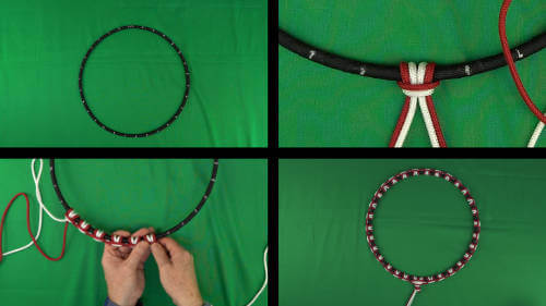 How to make a double crown - step by step illustrations