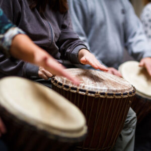 Drum circle in Reading